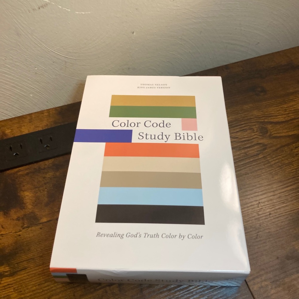 Thomas Nelson KJV Color Code Study Bible Black Leathersoft Red Letter